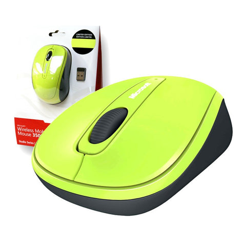 Microsoft Wireless 3500 Studio Series Mobile Mouse - Citrus