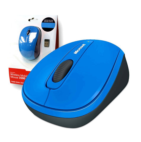 Microsoft Wireless 3500 Studio Series Mobile Mouse - Cobalt Blue