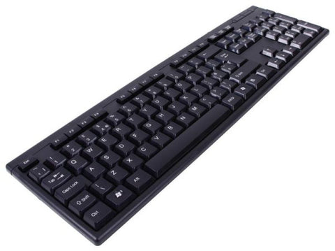 Black Full Size Keyboard - USB UK Layout