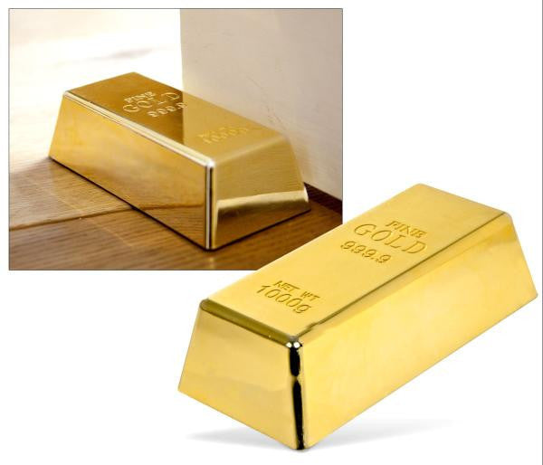 Gold Bar Doorstop